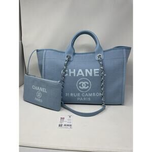 Chanel Deauville Large Shopping Tote 23A NEW